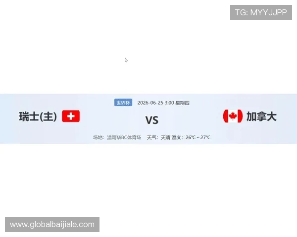 加拿大与瑞士世界杯对决冷门预测：比赛中可能出现的意外情况与胜负概率